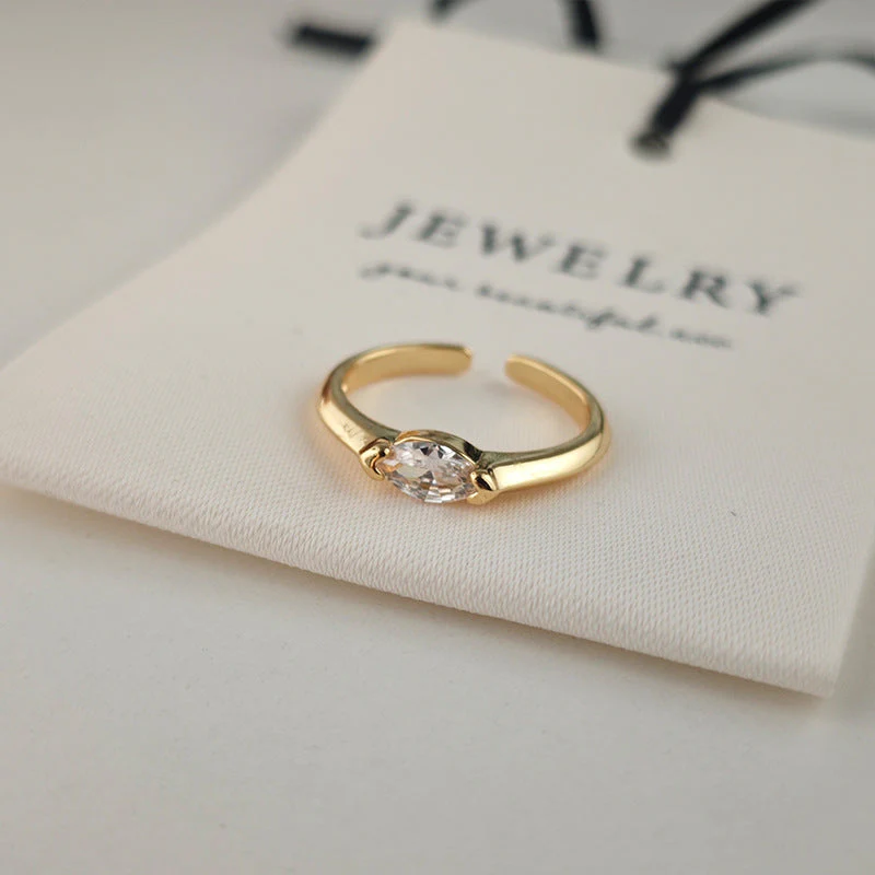 Aya Sterling Ring | White Gold 16k - Image 2