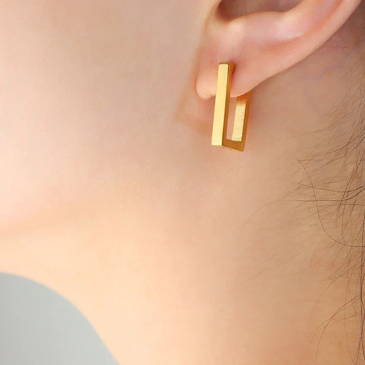 Terrafin Geometrica Earrings | Gold 18k - Image 4