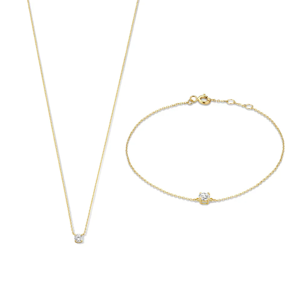 Cléa Moissanite Stone Set | White Gold 14k - Image 2