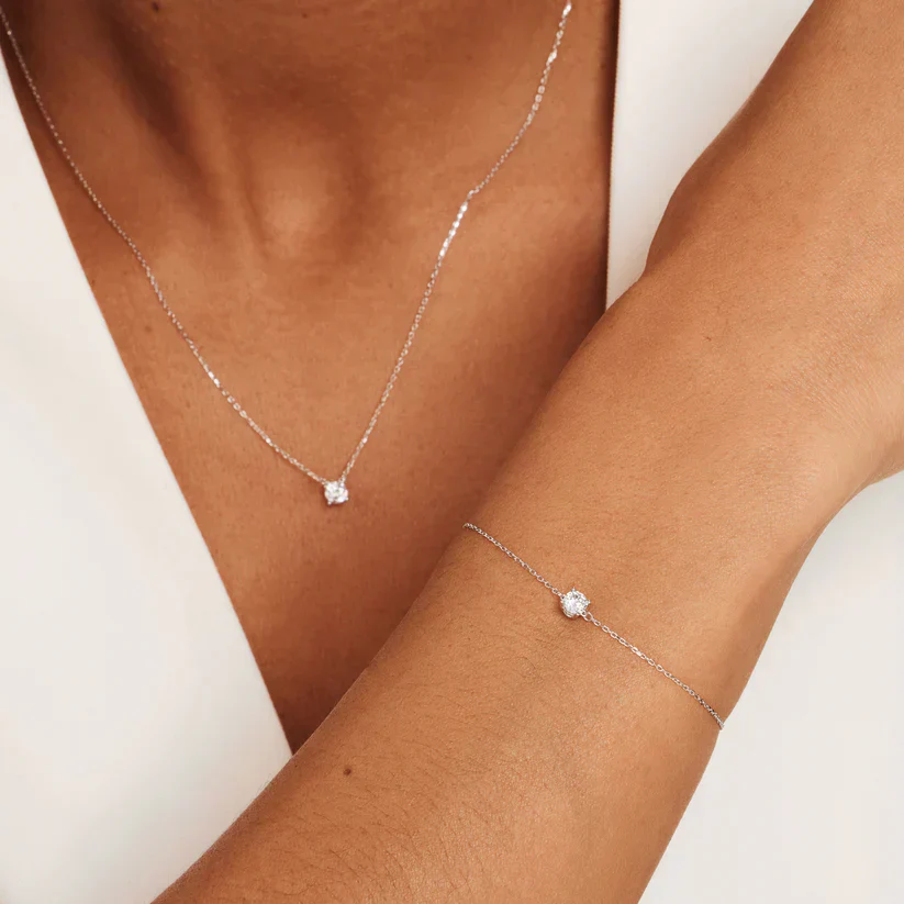 Cléa Moissanite Stone Set | White Gold 14k - Image 6