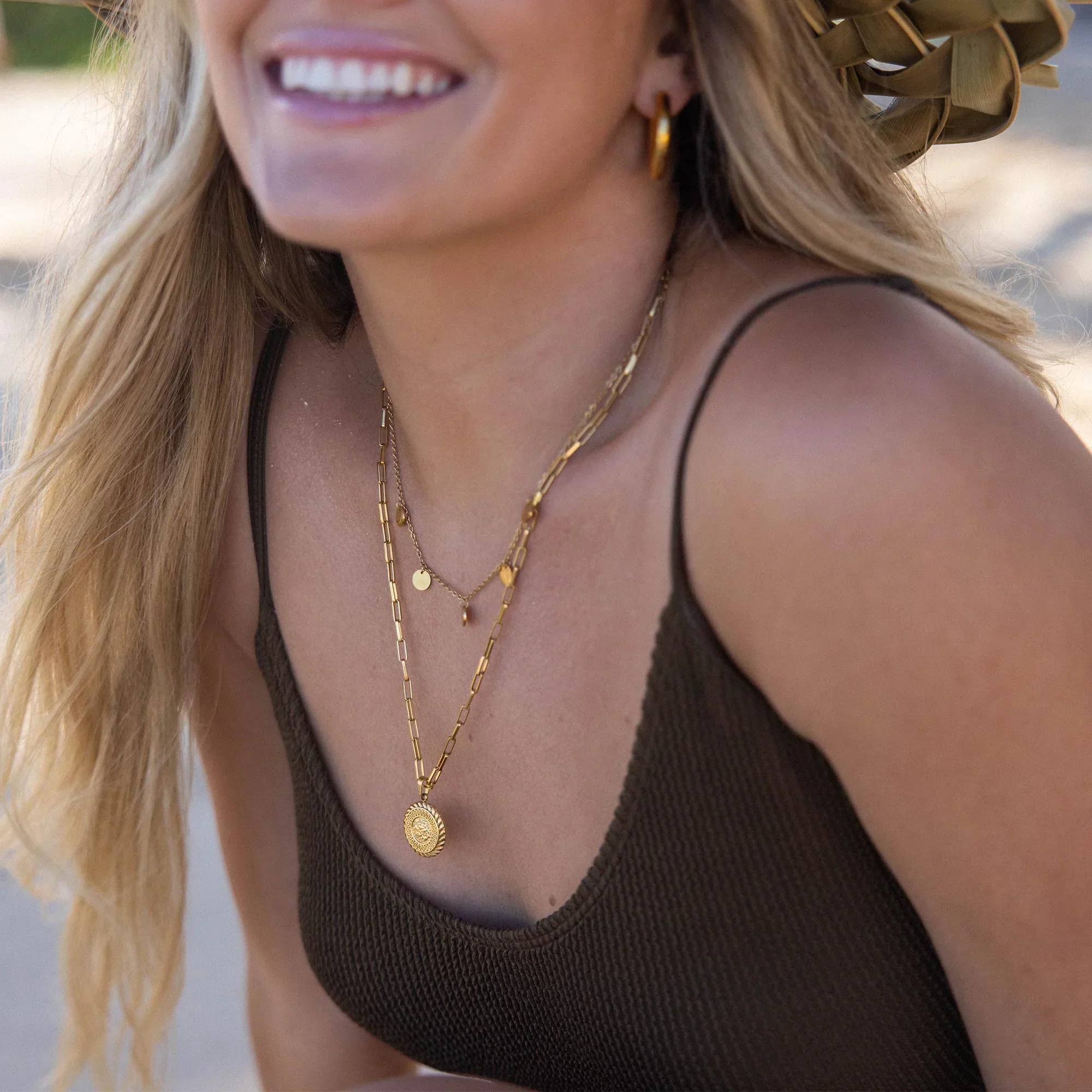 Dainty Shoreline Minimalist Necklace - Image 2