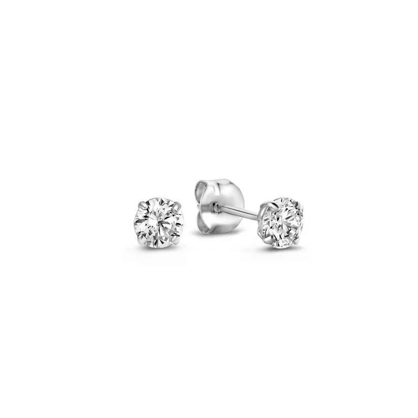 Dara Brillane Stone Earrings Set | White Gold 14k - Image 7