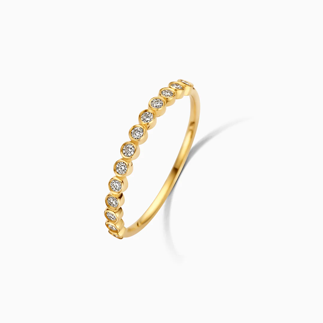 Diamond Bubble Ring | White Gold 14k - Image 2