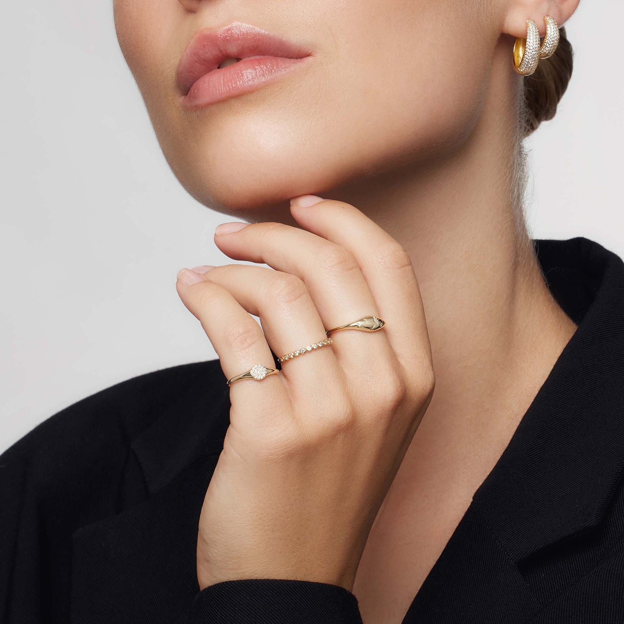 Diamond Dome Ring | Gold 14k - Image 3