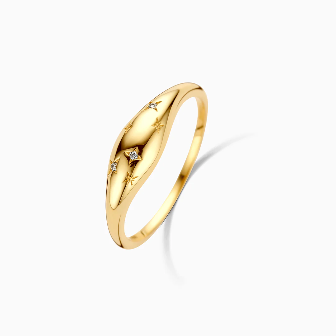 Diamond Dome Ring | White Gold 14k - Image 2