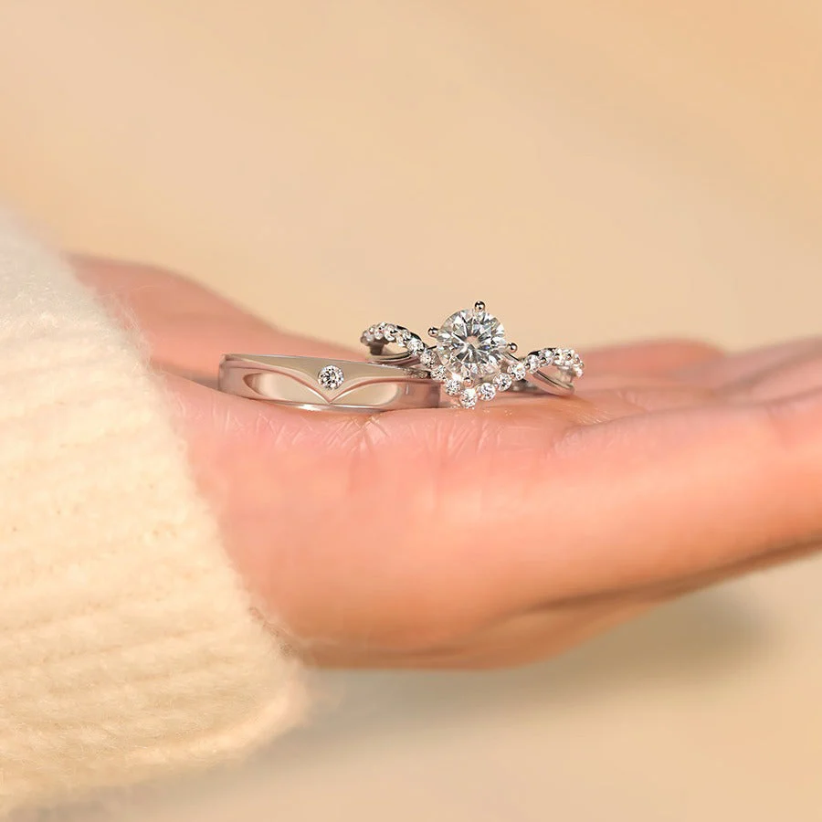 Elric Amora Couple Rings | White Gold 16k - Image 2