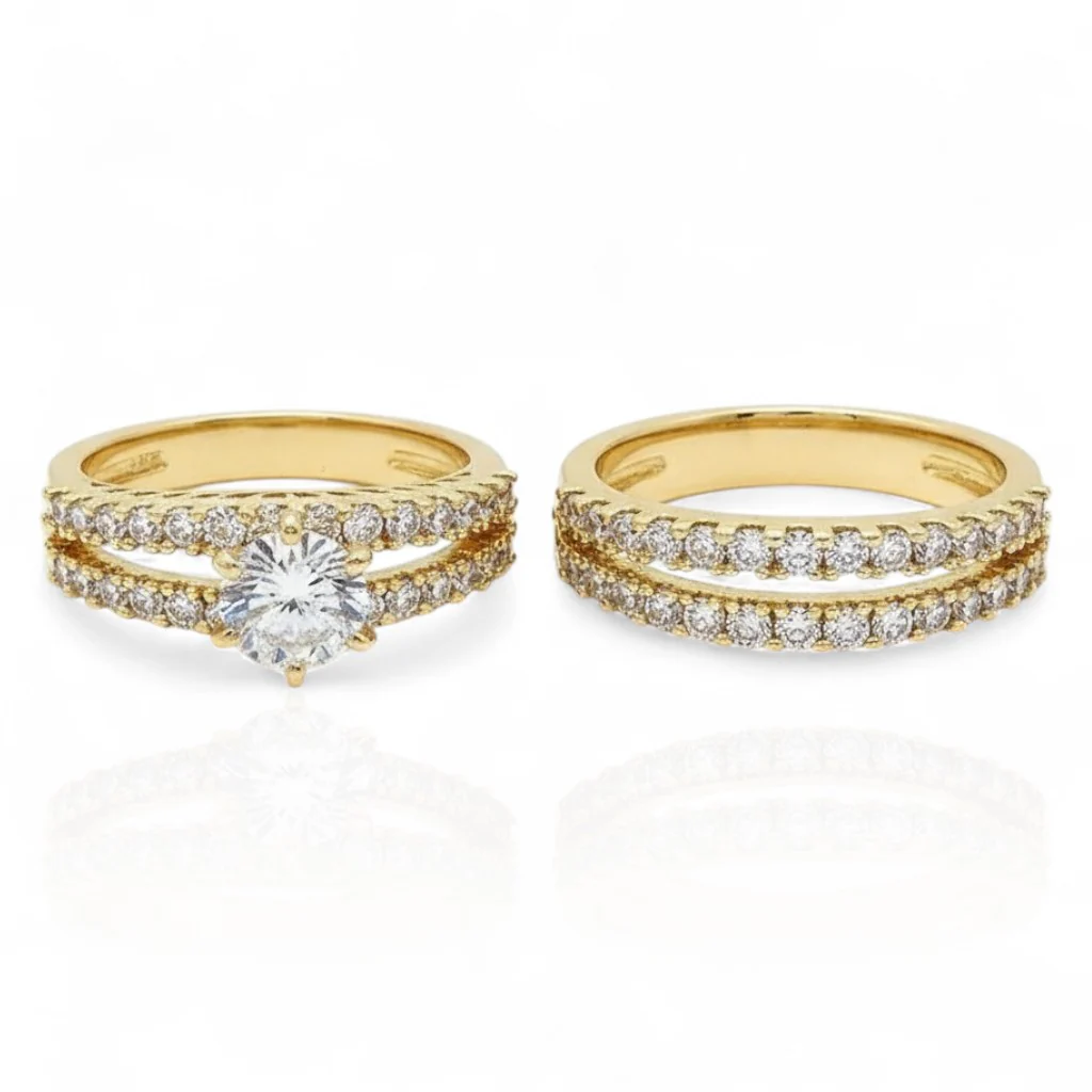 Eternal Radiance Ring Set | Gold 18k