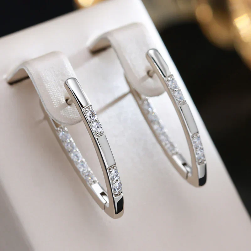 Exquisite Zirconia Earrings | Gold 16k - Image 3