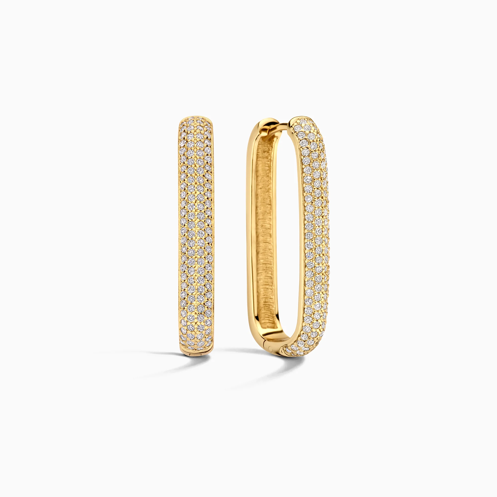 Large Icon Pavé Hoops | White Gold 16k - Image 2