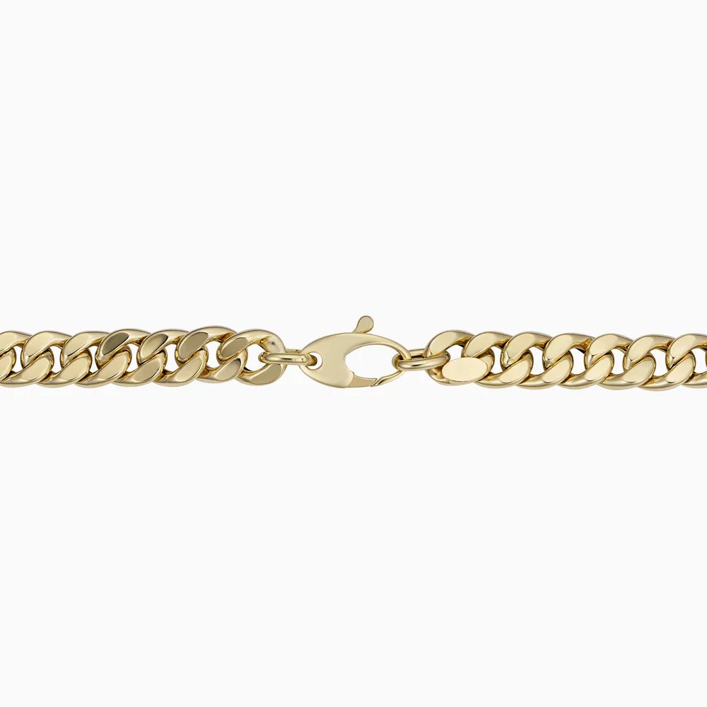 Cadence Cuban Bracelet | White Gold 16k - Image 4