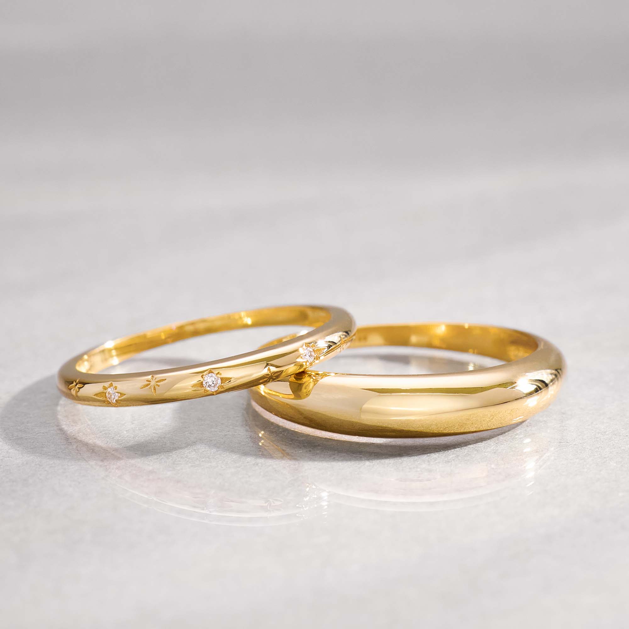 Midi Dome Ring | White Gold 14k - Image 6