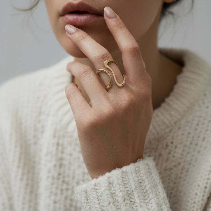 Ocean Ripple Ring - Image 2