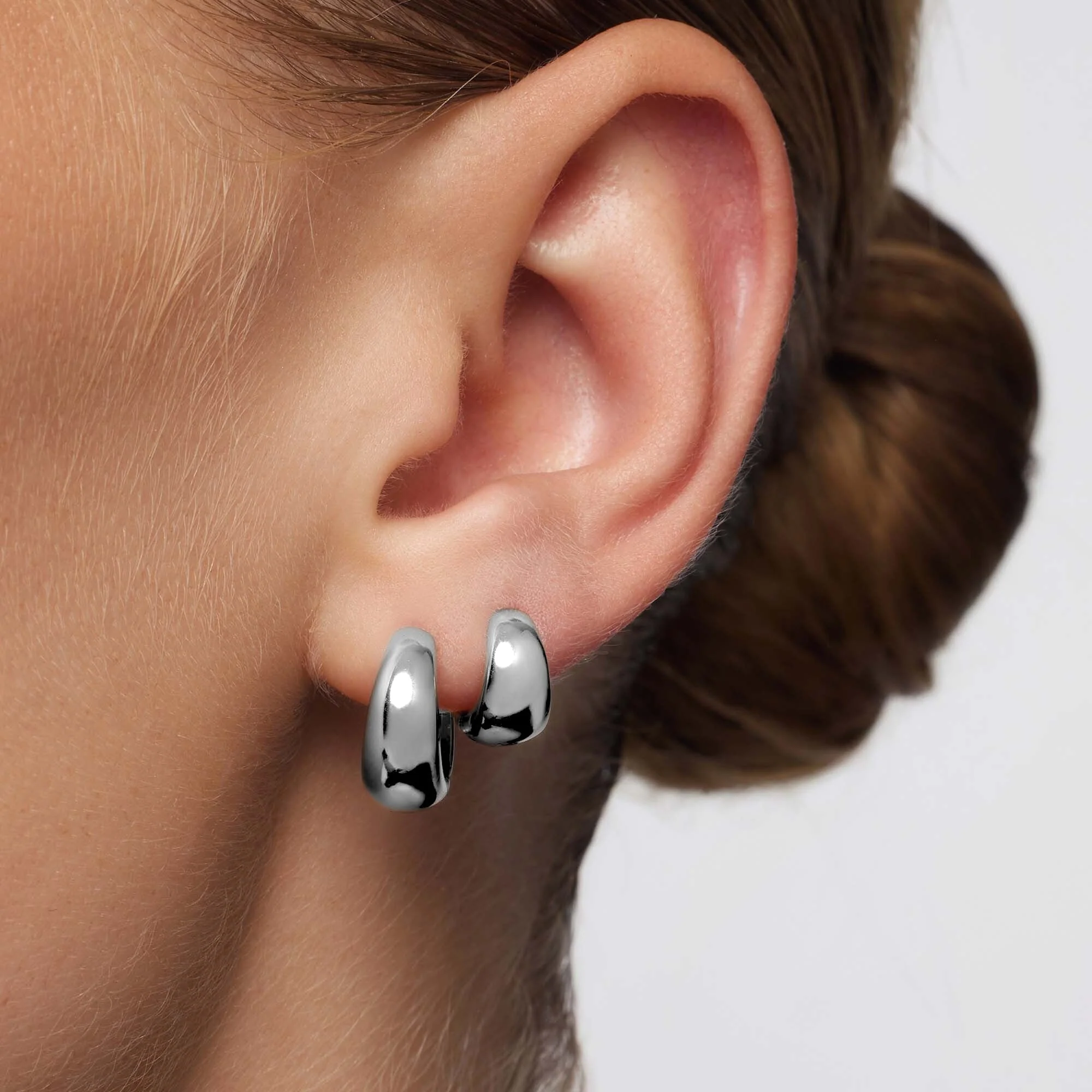 Rue Hoops | White Gold 18k - Image 3