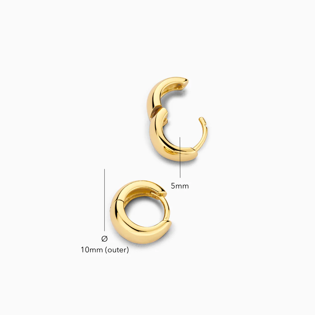 Rue Mini Hoops | White Gold 18k - Image 4