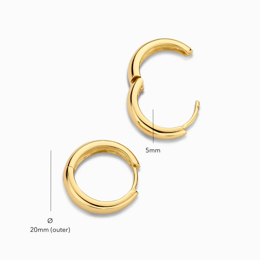 Rue Statement Hoops | Gold 18k - Image 4