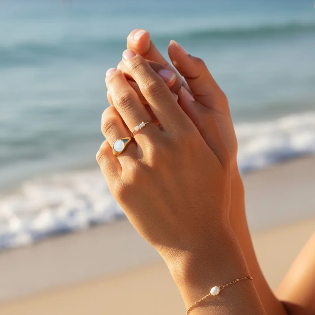 "Savana" Pearl Ring - Image 10