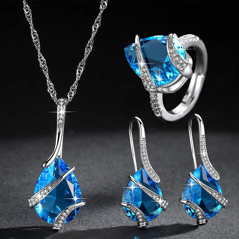 Seraphina Thorne Set | White Gold 16k