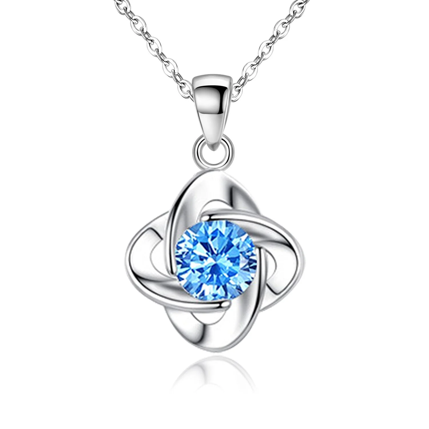 Seren Clover Loop Set Blue | White Gold 16k - Image 4