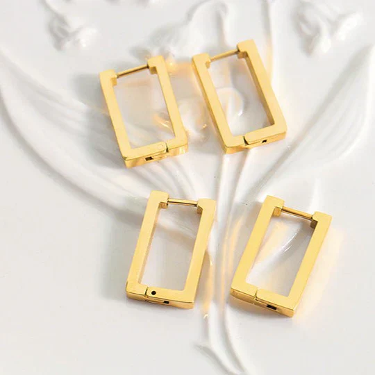 Terrafin Geometrica Earrings | Gold 18k - Image 3