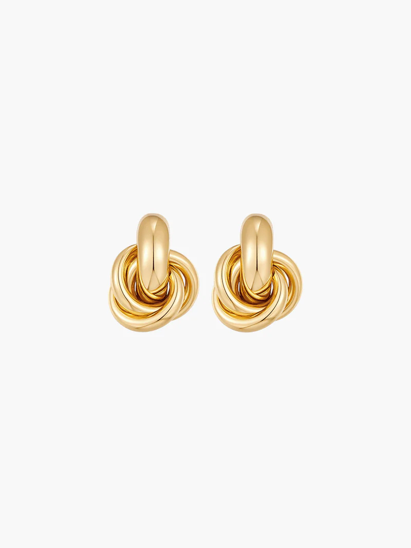 Timeless Twist Knot Stud Earrings