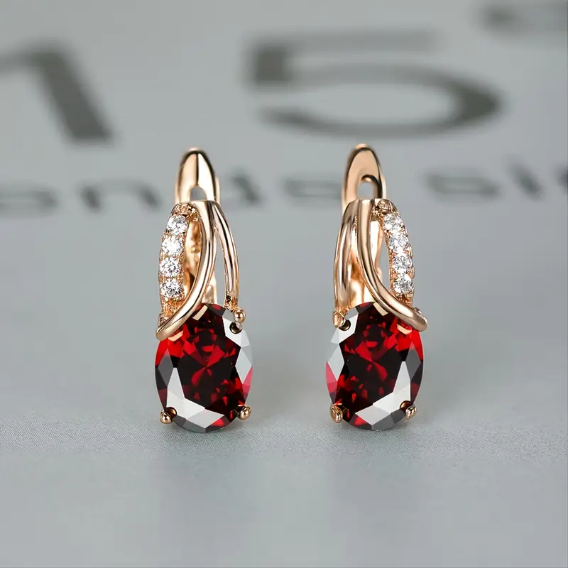 Veressa Ruberine Earrings | Gold 16k