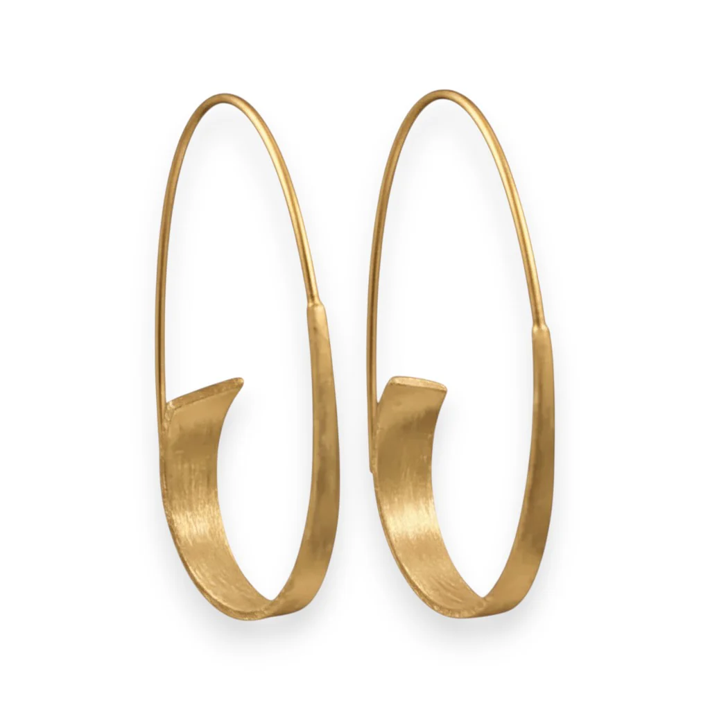 Vintage Spiral Earrings | Gold 16k